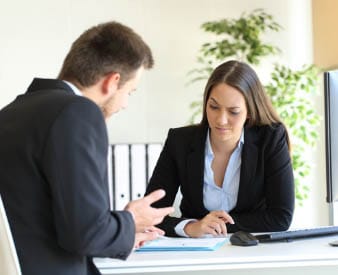 Client skeptical with paperwork