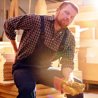 Worker with Back Pain