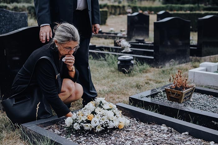 Family grieving after wrongful death