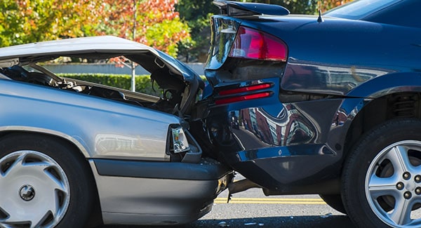 Rear end collision