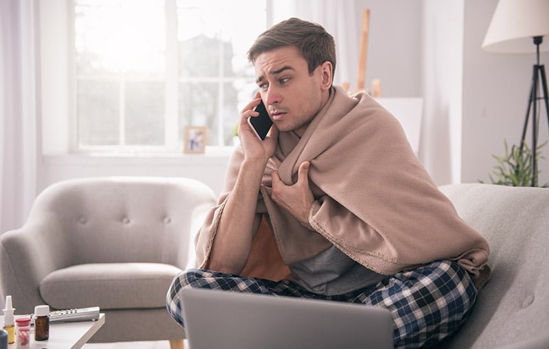 Employee calling into work sick