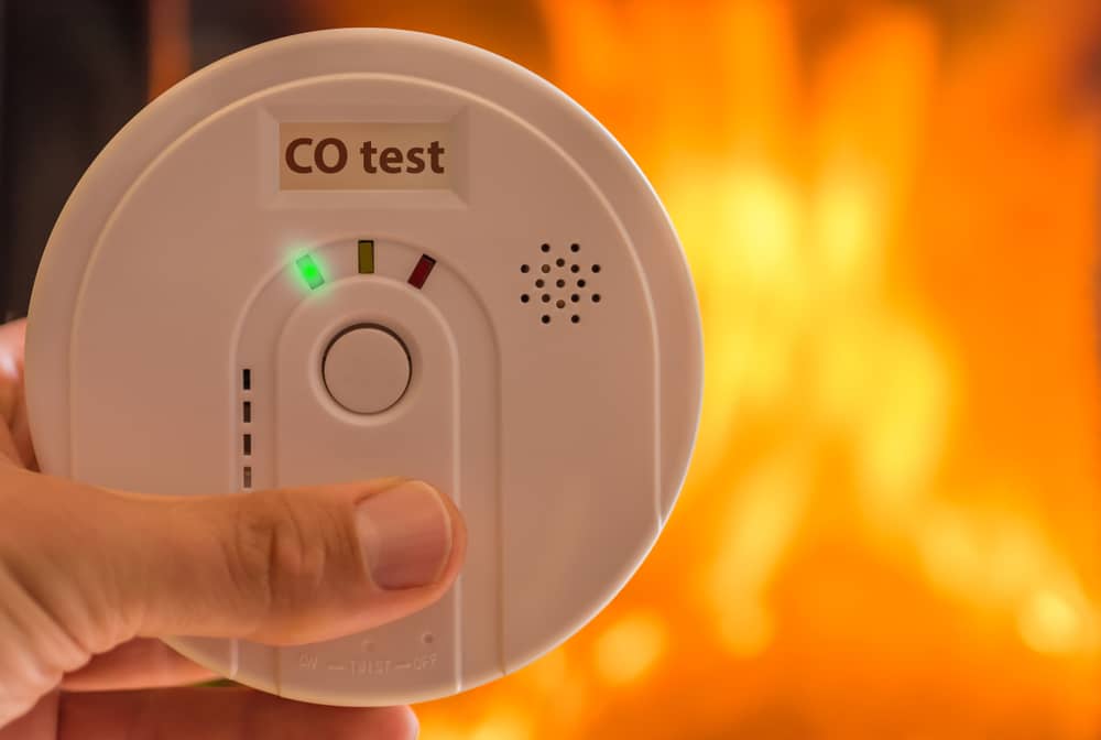 Carbon monoxide detector in house