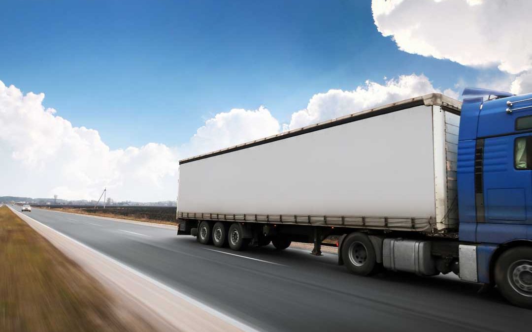 semi truck on highway