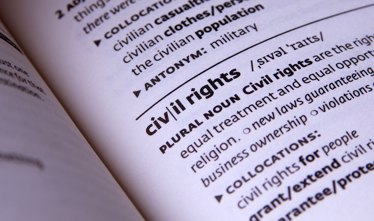 Definition of civil rights in a book 