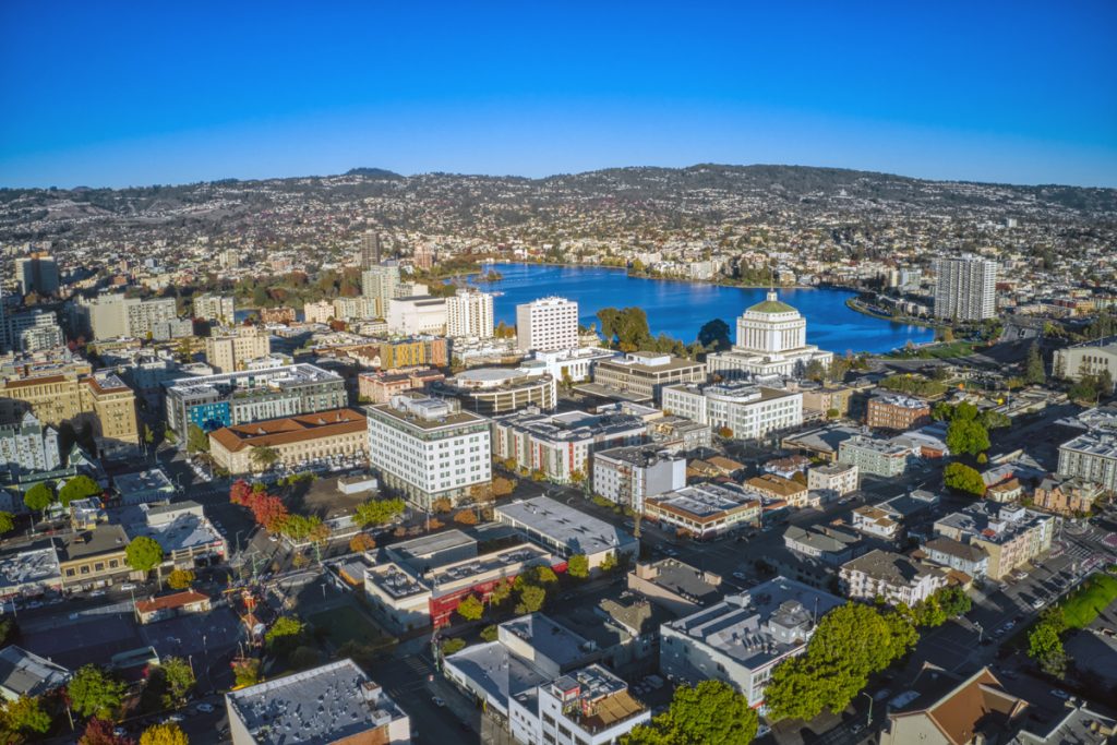 Oakland CA City Aerial Photo